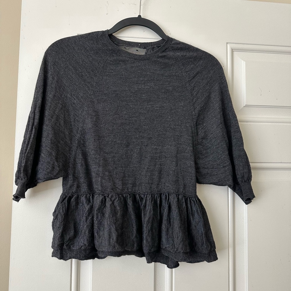 Red Valentino grey top- size XS